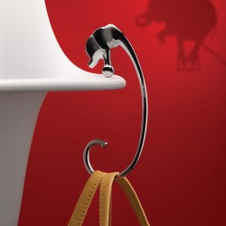 Gancho de Mesa para Carteiras – Prateado – Jumbo – Alessi