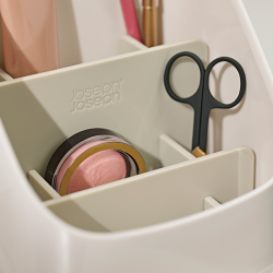 Espelho de Mesa com Organizador de Cosméticos – Creme – Viva – Joseph Joseph