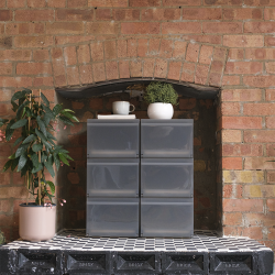 Conjunto de 2 Caixas de Arrumação para Sapatos – Cinza – Shoecase – Joseph Joseph