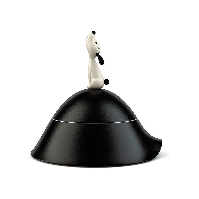Taça para Cão 22cm – Preto – Lulà – A Di Alessi