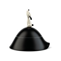 Taça para Cão 22cm – Preto – Lulà – A Di Alessi