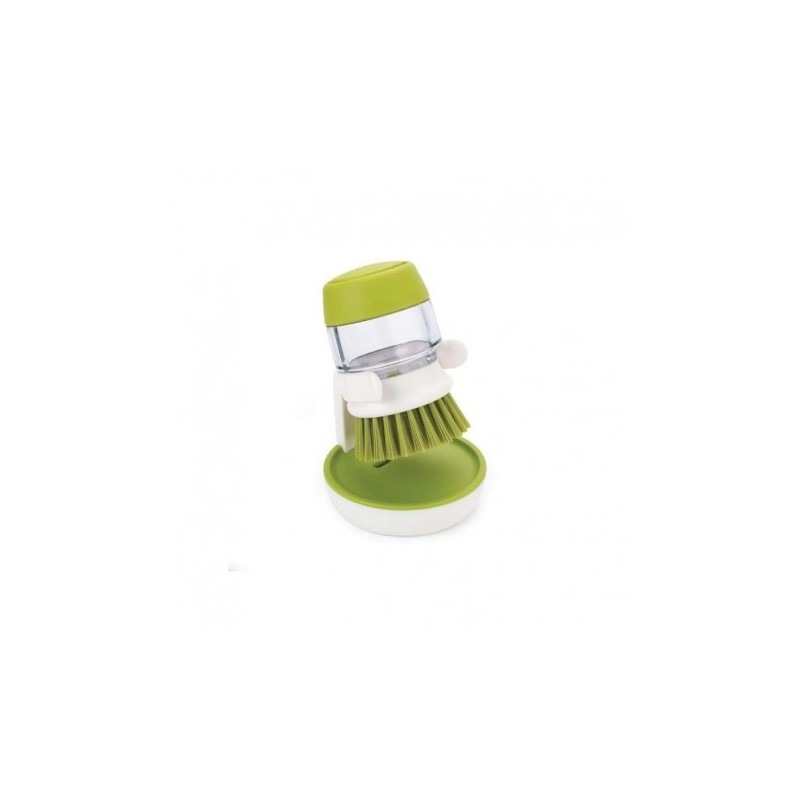 Escova Com Distribuidor - Palm Scrub Branco E Verde - Joseph Joseph