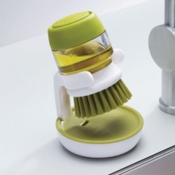 Escova Com Distribuidor - Palm Scrub Branco E Verde - Joseph Joseph