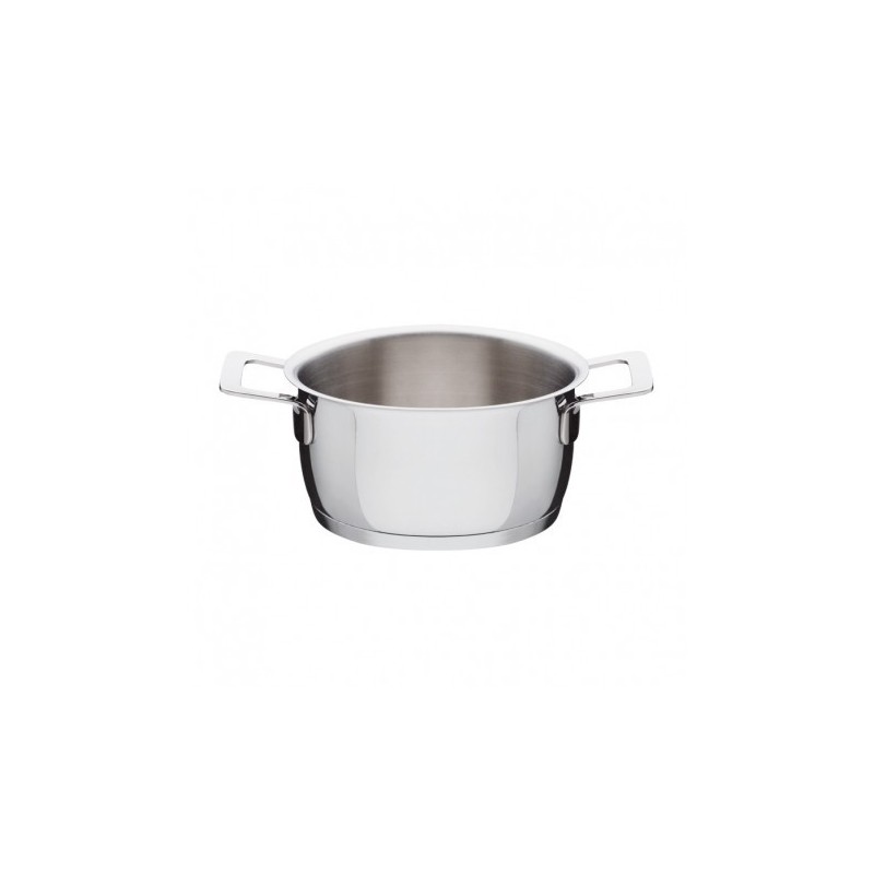 Tacho com Duas Pegas 16Cm - Pots And Pans Prata - A Di Alessi