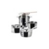 Tacho com Duas Pegas 16Cm - Pots And Pans Prata - A Di Alessi