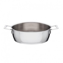 Tacho Baixo 24Cm - Pots And Pans Prata - A Di Alessi