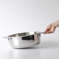 Tacho Baixo 24Cm - Pots And Pans Prata - A Di Alessi
