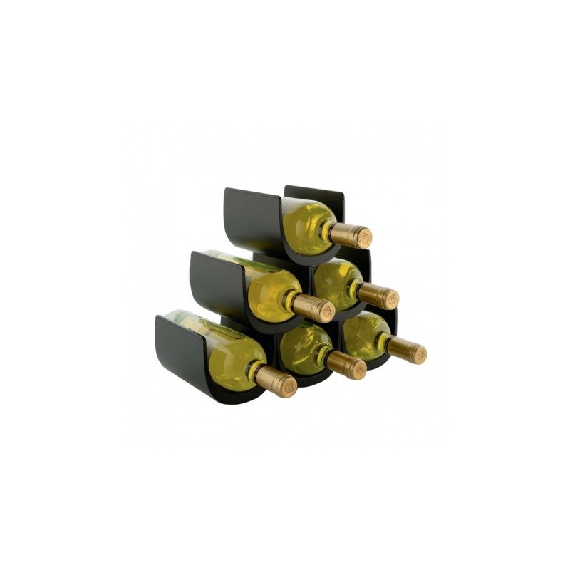 Garrafeira Modular (6 Garrafas) Preto - Noè - Alessi