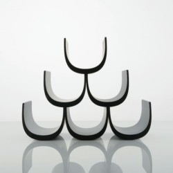 Garrafeira Modular (6 Garrafas) Preto - Noè - Alessi