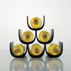 Garrafeira Modular (6 Garrafas) Preto - Noè - Alessi
