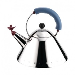 Chaleira com Bico em Forma de Pássaro Azul Claro - Alessi