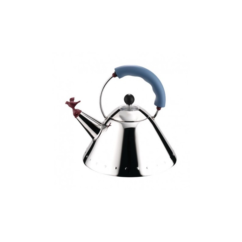 Chaleira com Bico em Forma de Pássaro Azul Claro - Alessi