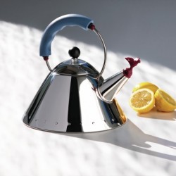 Chaleira com Bico em Forma de Pássaro Azul Claro - Alessi