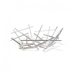 Fruteira 31cm - Blow Up Prata - Alessi