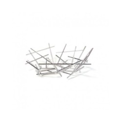 Fruteira 31cm - Blow Up Prata - Alessi