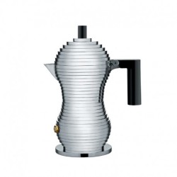 Cafeteira para Café Expresso 70ml - Pulcina Cinza E Preto - Alessi