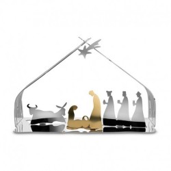 Presépio de Natal - Bark Crib Inox E Dourado - Alessi