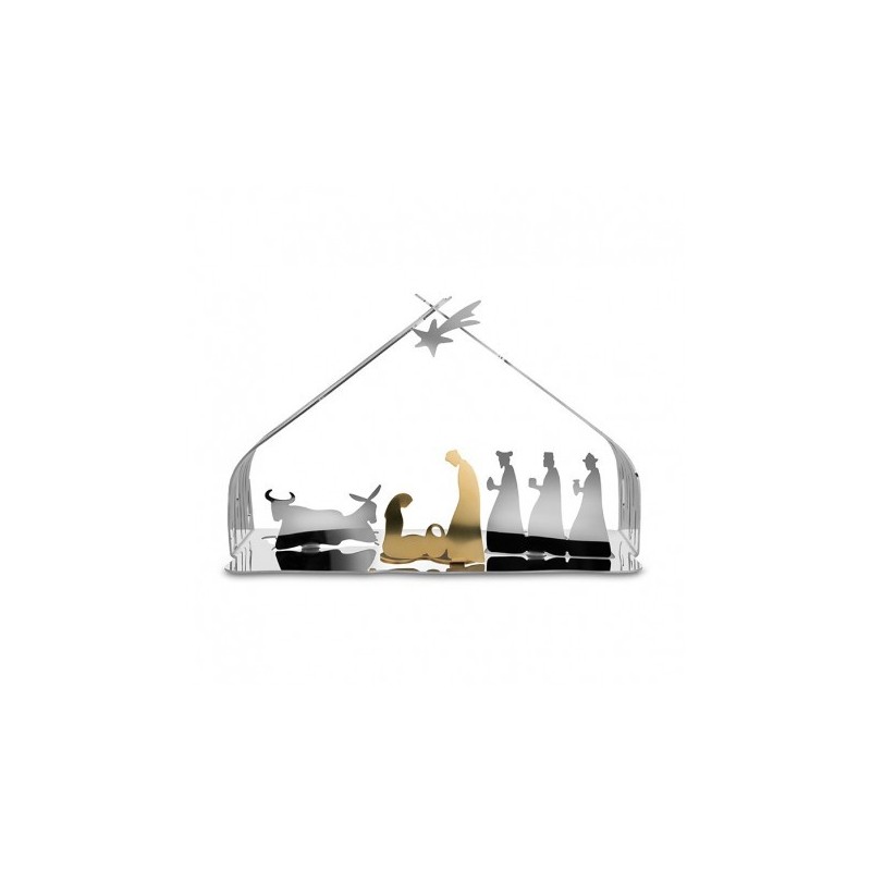 Presépio de Natal - Bark Crib Inox E Dourado - Alessi