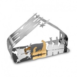 Presépio de Natal - Bark Crib Inox E Dourado - Alessi
