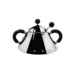 Açucareiro com Colher Preto - 9097 - Alessi