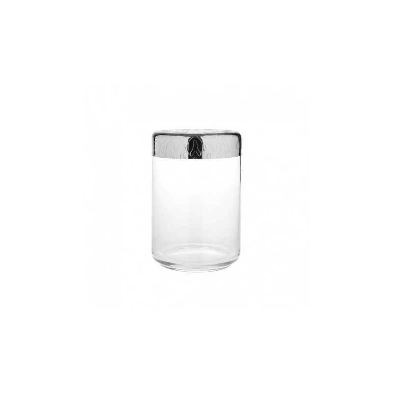 Frasco com Tampa Hermética 1lt - Dressed Prata - Alessi
