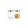 Frasco com Tampa Hermética 1lt - Dressed Prata - Alessi