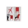 Cadeira Dobrável e Empilhável Vermelho – Piana - Alessi