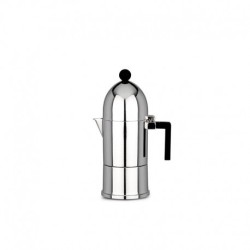 Cafeteira para Café Expresso 150ml - La Cupola Prateado E Preto - A Di Alessi
