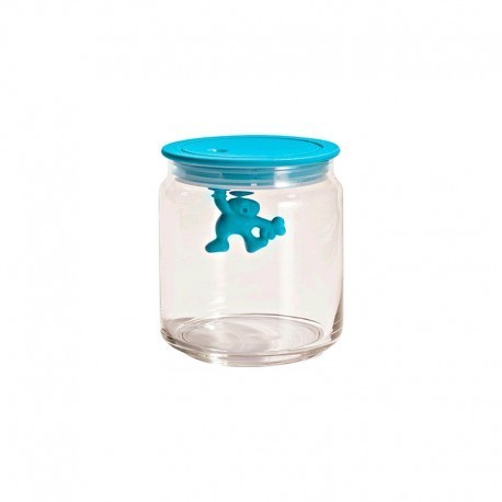 Bocal avec couvercle hermétique - Gianni, a little man holding on tight - A di Alessi