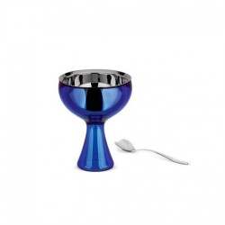 Taça para Gelado e Colher Azul - Big Love - A Di Alessi