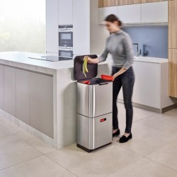 Balde do Lixo 60L Inox - Totem Max - Joseph Joseph