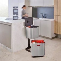 Balde do Lixo 60L Inox - Totem Max - Joseph Joseph