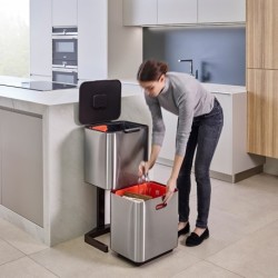Balde do Lixo 60L Inox - Totem Max - Joseph Joseph