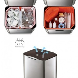 Balde do Lixo 60L Inox - Totem Max - Joseph Joseph