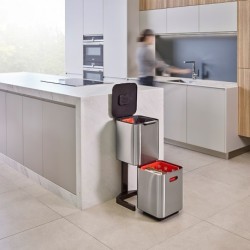 Balde do Lixo 40L Inox - Totem Compact - Joseph Joseph