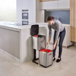 Balde do Lixo 40L Inox - Totem Compact - Joseph Joseph