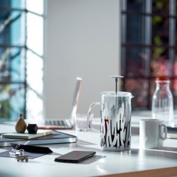 Cafeteira de Êmbolo Cinza - Barkoffee - Alessi