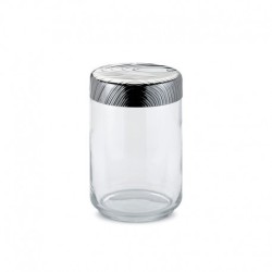 Recipiente Vidro Hermético 1Lt - Veneer Prata - Alessi