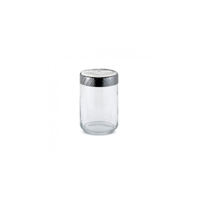 Recipiente Vidro Hermético 1Lt - Veneer Prata - Alessi