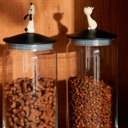 Recipiente para Comida de Cão Preto - LulàJar - A Di Alessi