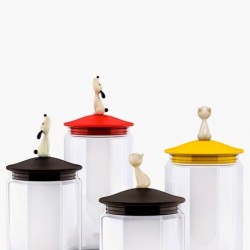 Recipiente para Comida de Cão Preto - LulàJar - A Di Alessi