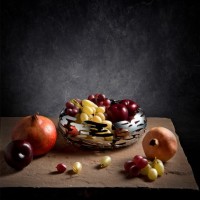 Corbeille / Coupe à fruits ronde en inox - Barknest - Alessi