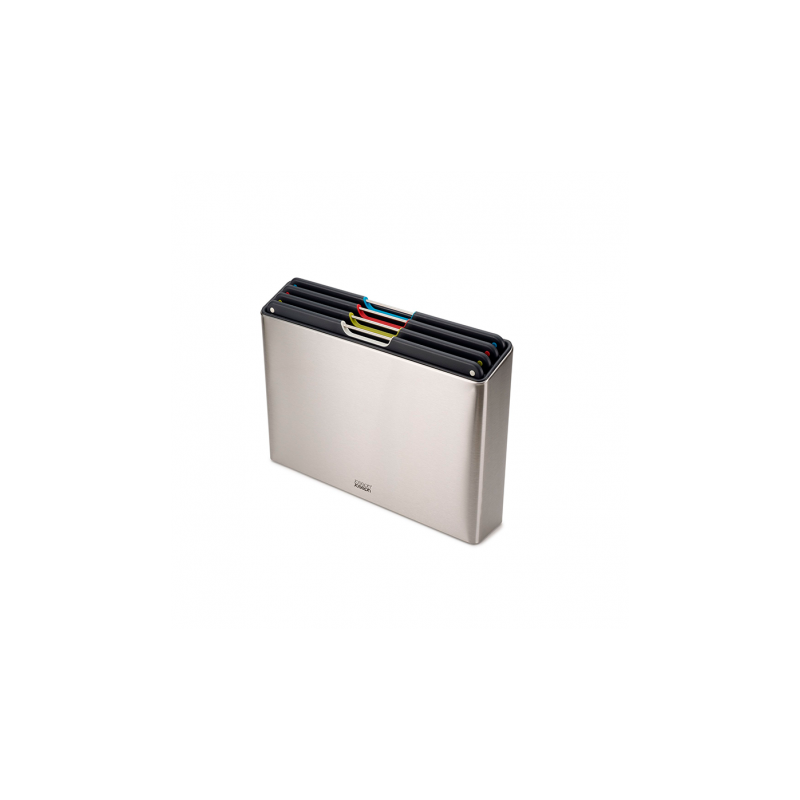 Conj. 4 Tábuas de Corte com Caixa Inox - Folio Steel - Joseph Joseph