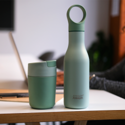 Garrafa de Água Isolada a Vácuo 500ml Verde - Loop - Joseph Joseph