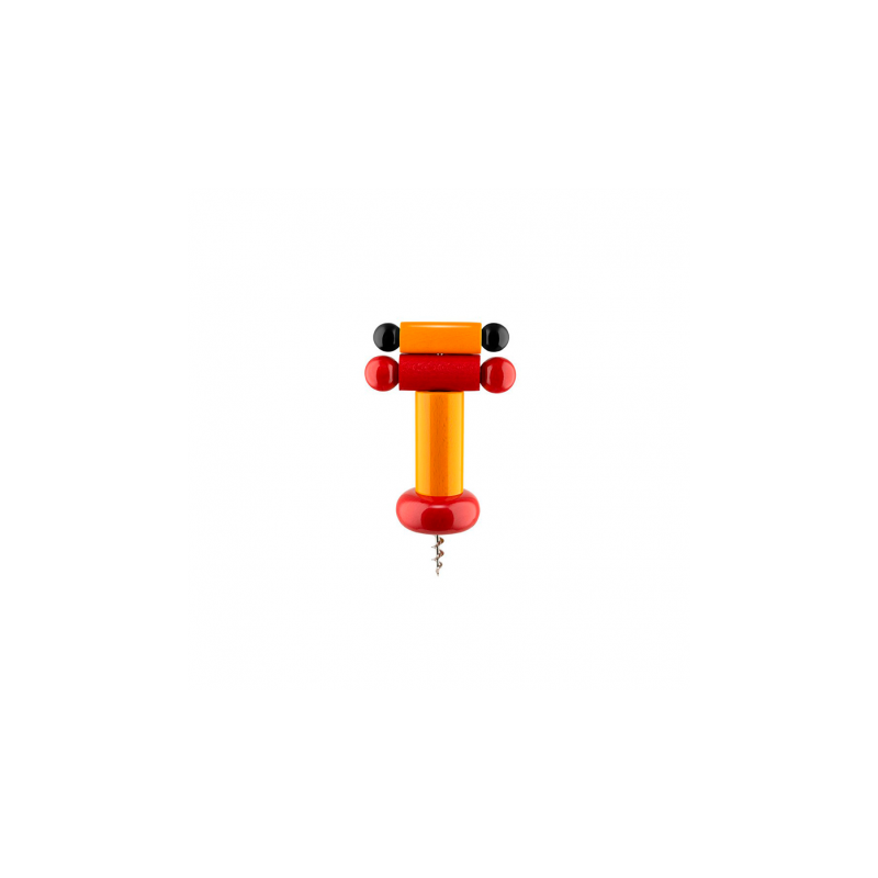 Saca-Rolhas 18cm Amarelo Vermelho, Amarelo E Preto - Alessi