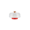 Prato para Bolo com Campânula Vermelho - Mattina - Alessi