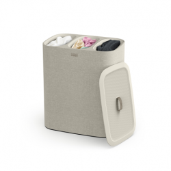 Cesto para Roupa Tripartido 90L Cru - Tota Trio - Joseph Joseph