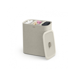 Cesto para Roupa Tripartido 90L Cru - Tota Trio - Joseph Joseph