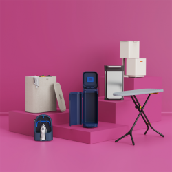 Cesto para Roupa Tripartido 90L Cru - Tota Trio - Joseph Joseph