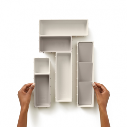 Organizador de Maquilhagem 7 peças Creme - Viva - Joseph Joseph